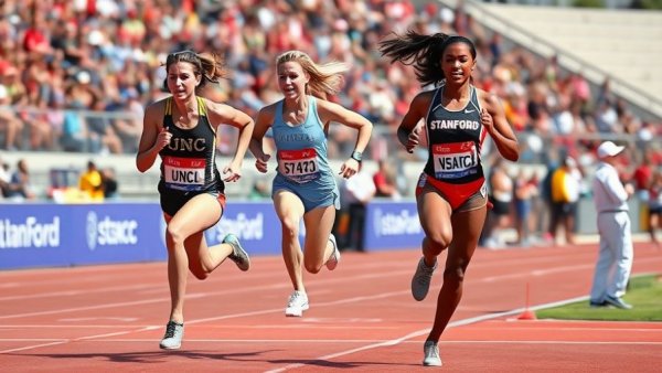 UNC athlete wins against Stanford in women's distance relay.