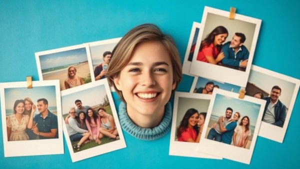 Collage of nostalgic photos reacting to social media posts