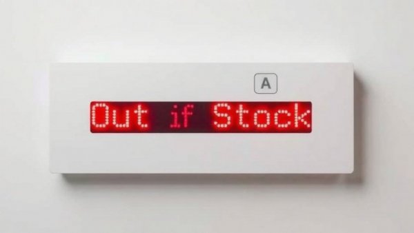 Affordable smart home upgrades in Charlotte NC: Out of Stock electronic display.