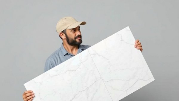 Porcelain care tips for North Carolina homeowners, man explaining with a tile.
