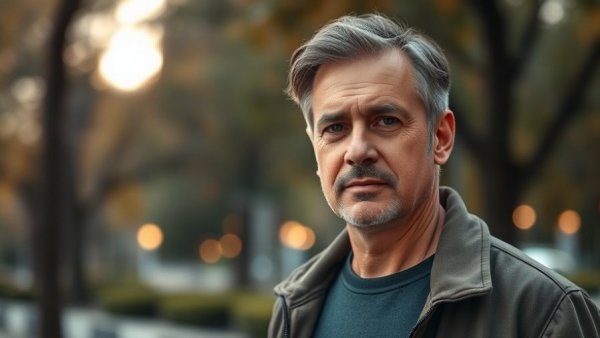 Confident man outdoors, symbolizing leadership in carbon accounting standards.