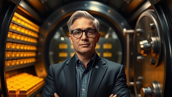 Professional discussing where to store gold and silver in 2026 near a vault.