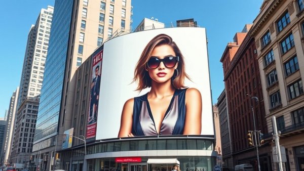 Prada revenue growth Q1 2026 billboard in urban setting