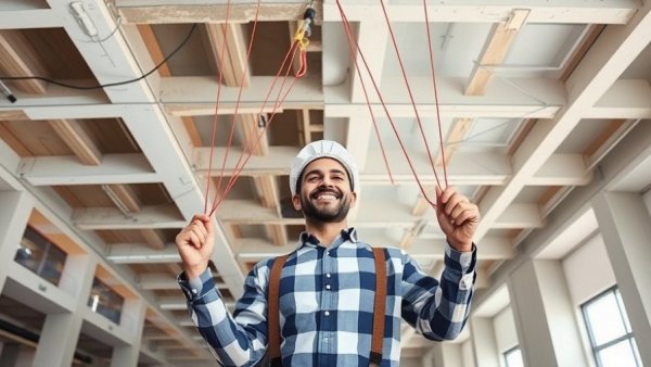 Modern smart home construction showcasing before and after innovations