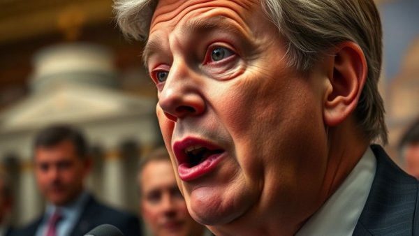 Political figure discussing Trump Tariffs on EU Cars