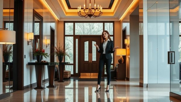 Luxurious entryway decor ideas 2026 showcased in a modern setting.