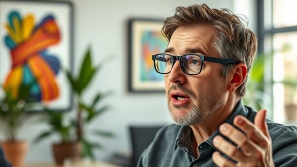Middle-aged man discussing Caribbean passport regulations, office setting.