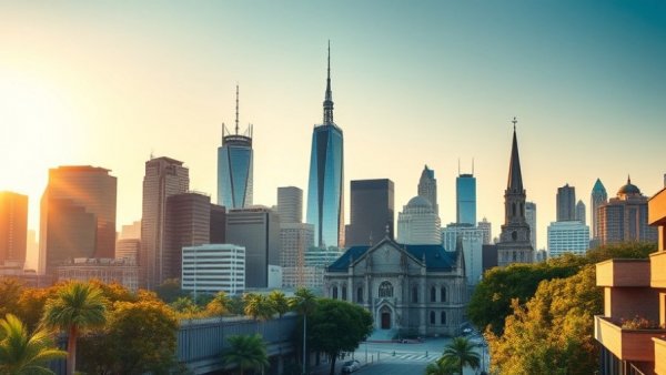 WSP's growth due to power generation and AI in a vibrant cityscape.