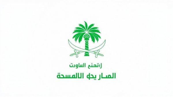 Ministry of Foreign Affairs emblem with crossed swords and palm tree.