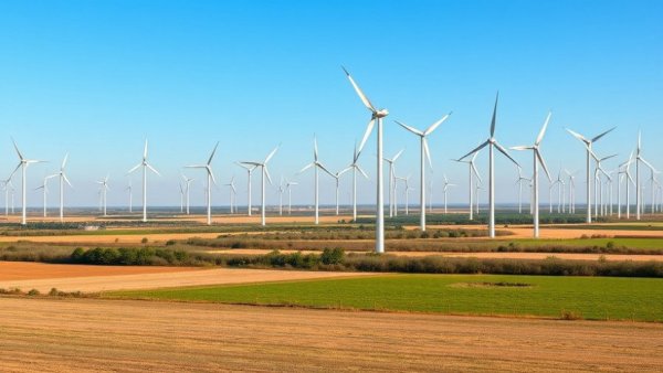 Wind turbines in open field under blue sky, ESG Investing News and Insights