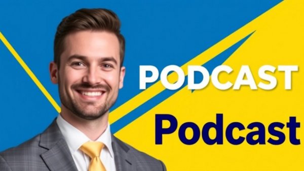 Transition to project management in AEC podcast cover with professional man.