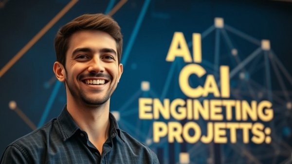 Young professional highlighting AI in civil engineering projects.