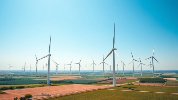 Wind turbines in a rural landscape, highlighting ESG investment trends.