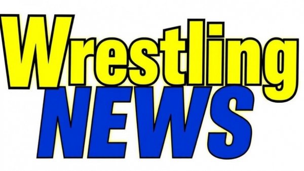 Wrestling news logo with vibrant yellow background.