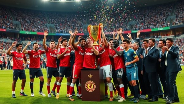 Amir Cup 2026 Final trophy presentation with celebrating team.