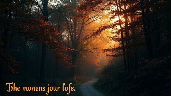 Inspire Courage to Act quote in glowing forest setting.