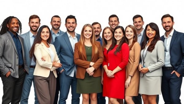 Diverse professionals gathering, representing careers, countries with no income tax.