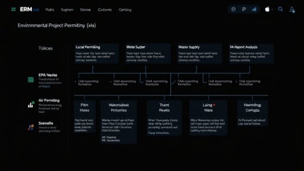 AI in Environmental Project Permitting interface with task stages for ERM and Blumen.