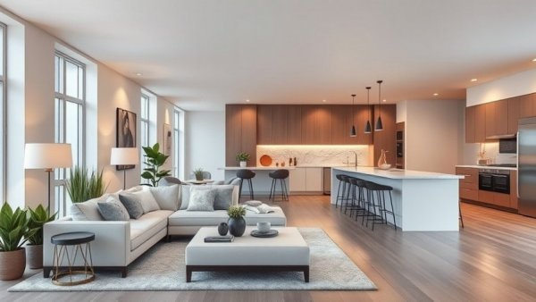 Open concept living room ideas with elegant design and modern decor.