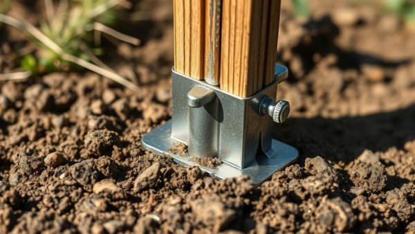 DIY Fence Installation for challenging soil with precise post supports.
