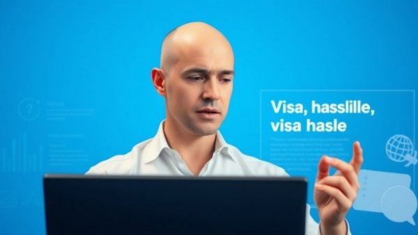 Thailand visa crisis visual with concerned man and denial message.
