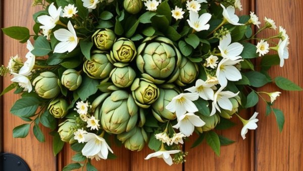 Charming Southern-style home décor with floral arrangement.