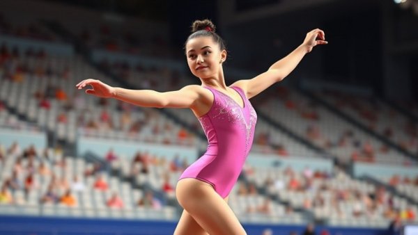 Charleigh Bullock 2026 gymnastics star performing a floor routine.