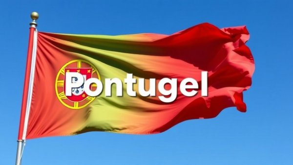 Why Americans are Moving to Portugal with waving flag.