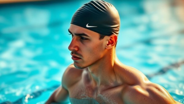 TYR Pro Swim Series swimmer getting ready near the pool.
