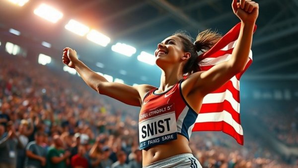 2026 USATF Lone Star Grand Prix predictions with triumphant athlete.