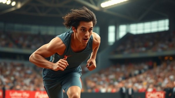 Athlete Gout sprinting at Diamond League Oslo.