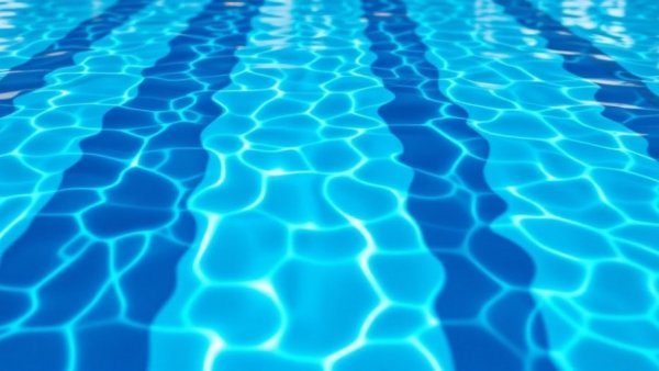 Alabama Swimming vibrant pool lane water reflections