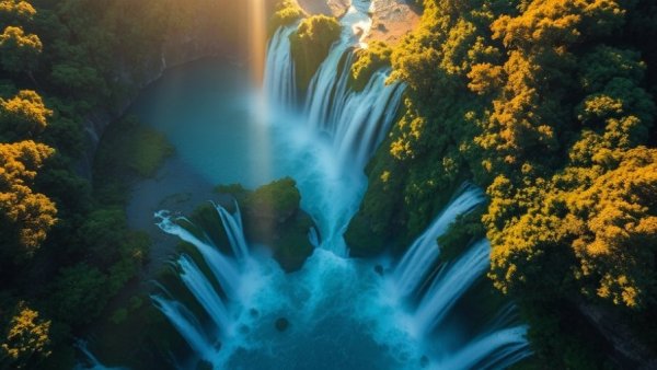 Vibrant Paraguay waterfall with lush greenery, highlighting reasons retirees move.
