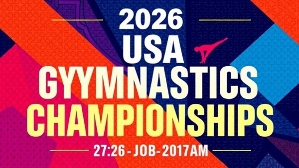 2026 USA Gymnastics Championships event poster.