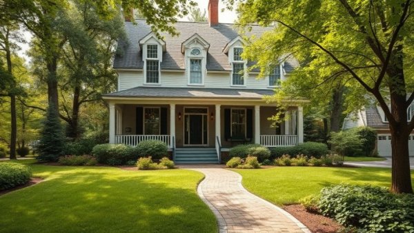 Inviting colonial house ideal for July 4th celebration ideas