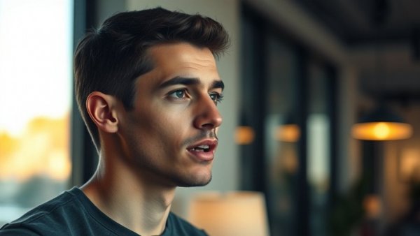 Young man speaking indoors about Japan Digital Nomad Visa