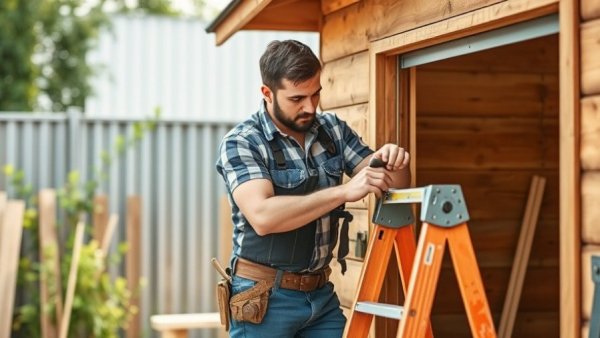 DIY Shed Build project with cost-saving emphasis.