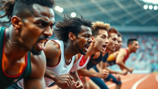 Prefontaine Classic athletes in intense race expressions