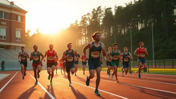 Dynamic race analysis at Ed Murphy Classic, athletes in action