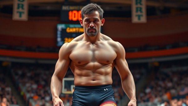 No Lead is Safe in Gymnastics Competitions wrestling athlete in action