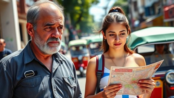 Tourists exploring the perfect town in Thailand, vibrant street scene.