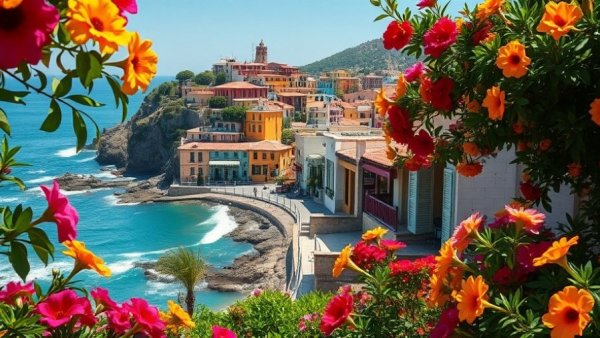 Affordable living in France: Beautiful coastal town on the French Riviera.