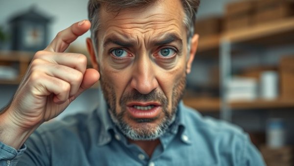 Frustrated man discussing quick home sale tips