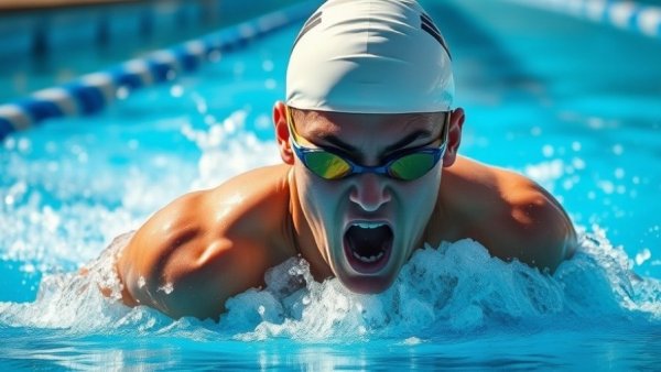 Alexei Avakov achieves sub-59 breaststroke in pool.