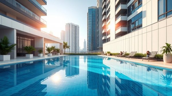 Luxury Isn't About Size but Moments at a modern poolside