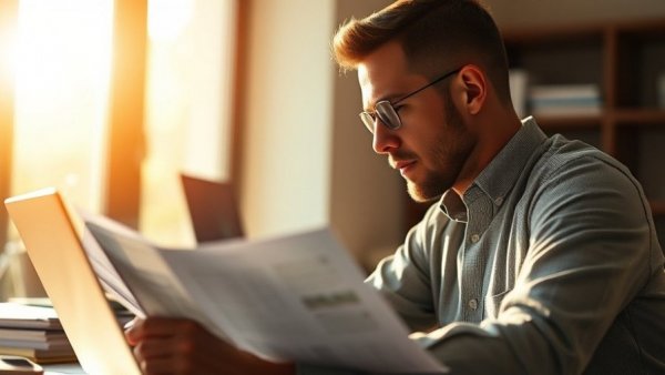 Professional reviewing documents to avoid translation mistakes for expats.