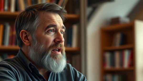 Man discussing smart flooring upgrades for sellers passionately.