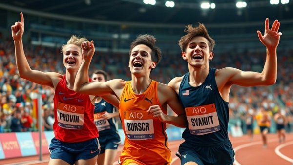 World U20 Championships Team USA Gold winners celebrate.