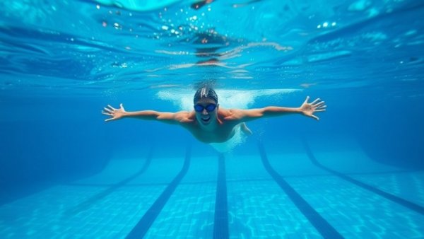 Butterfly stroke knee positioning incorrect underwater view