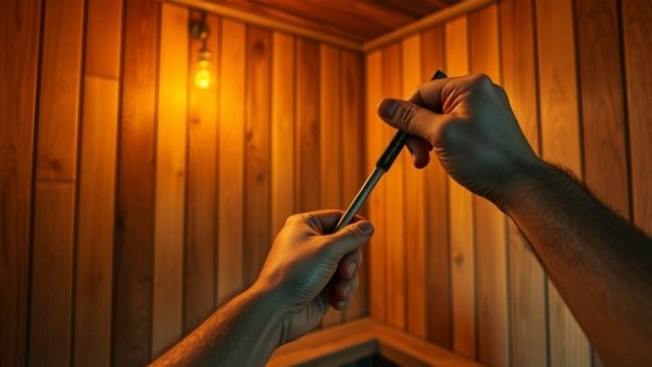 Inspecting bathhouse paneling to insulate your bathhouse effectively.